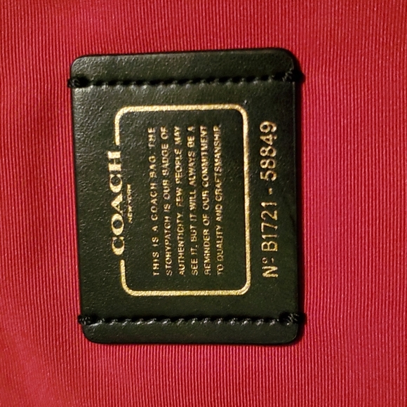 Black Coach Tote - Picture 4 of 12